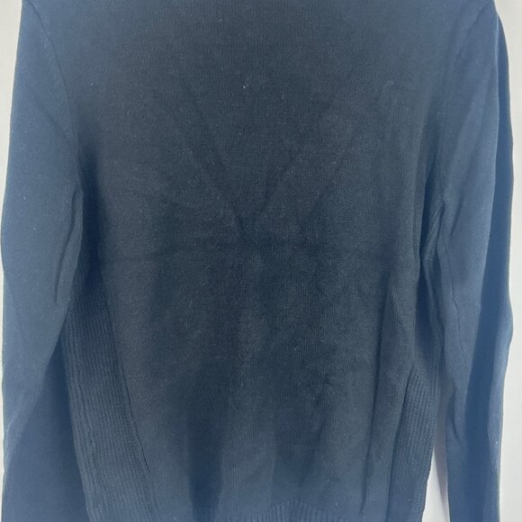 NVO Sport by Lanctot Sweater Size L Long Sleeve V Neck 94% Cotton 1% Spandex - Picture 8 of 9